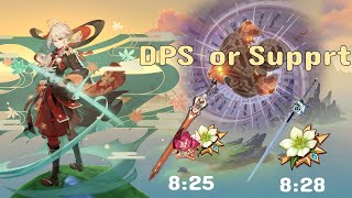 Kaedehara kazuha support vs dps build  C0 kazuha with F2P build [upl. by Yerhpmuh]