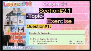 Chapter2 The Real Numbers Section21  Exercise Question1 Parts abcd by Máthçlàssroom [upl. by Lethia642]