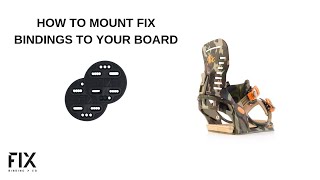 How to mount Fix bindings to your board  Fix Binding Co [upl. by Boone]