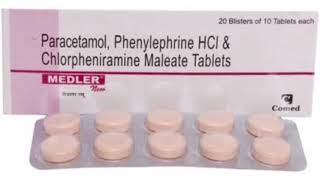 MEDLER Tablets Paracetamol Phenylephrine HCI amp Chlorpheniramine Maleate Tablets [upl. by Cianca]