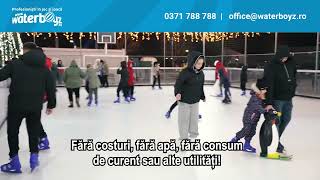 Închiriere patinoar ecologic Waterboyz pentru târguri de Crăciun [upl. by Ulberto]