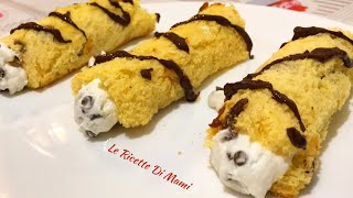 CANNOLI DI PANETTONE MOLTO GOLOSI  Ricetta Riciclo PandoroPanettone Furba e Geniale 4 INGREDIENTI [upl. by Areval151]