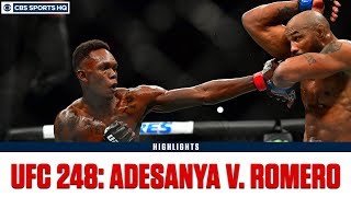 UFC 248 Israel Adesanya defeats Yoel Romero by unanimous dec  Highlights amp Recap  CBS Sports HQ [upl. by Kung]