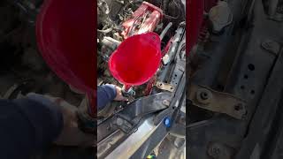 Honda CRV Coolant Overflow bottle mod [upl. by Telimay]