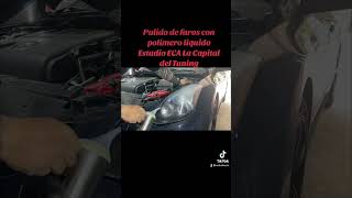 Pulido de faros con polimero liquido viral lacapitaldeltuning tuning wrap viralvideo wrapping [upl. by Duaner]