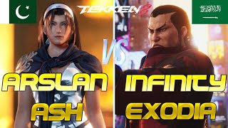 Tekken 8 ▰ ARSLAN ASH Jun Kazama Vs INFINITY EXODIA Feng Wei ▰ ULTRA High Level Matches [upl. by Medrek]