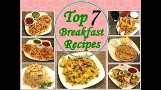 7 तरह की हेल्दी ब्रेकफास्ट रेसिपीज हिंदी में7 Healthy Breakfast Recipes In Hindi [upl. by Leesa451]