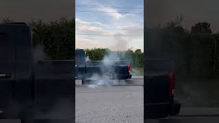 Till the wheels fall off… burnout dodgeram [upl. by Soigroeg]