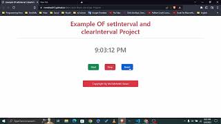 setInterval And ClearInterval Practice  JavaScript Project [upl. by Atikal]