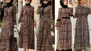 Animal Print Dress Muslim Modesty GownsCheetah Print Dress cheetahprint animaldress [upl. by Jessika]