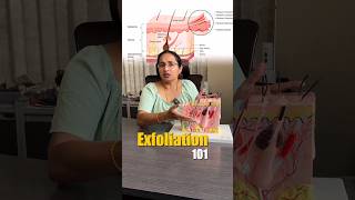 Exfoliation For Face amp Skin  How To Do Exfoliation On The Face shorts [upl. by Westbrooke]