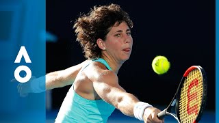 Kaia Kanepi v Carla Suárez Navarro match highlights 3R  Australian Open 2018 [upl. by Harahs]