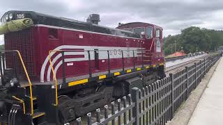 Winnipesaukee Scenic Railroad ￼2024  4K 60FPS Last Train Video of The Summer [upl. by Nehgam963]