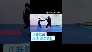 八卦棍 斜走劈打【武術兵擊實戰】│形意拳八卦掌│健棋道館 [upl. by Dasya526]