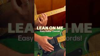 Lean On Me  Beginner Guitar Lesson – Easy Chord Shapes [upl. by Ettenawtna]