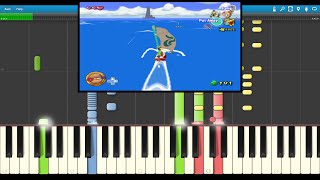 Zelda Wind Waker  The Great Sea Ocean Overworld Synthesia [upl. by Sudaorb]