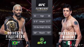 DEIVESON FIGUEIREDO VS BRANDON MORENO 2 FULL FIGHT UFC 263 [upl. by Norrehs]