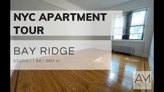 NYC Apartment Tour Studio Apartment on 86th st Bay Ridge Brooklyn [upl. by Aronaele]