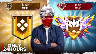 Pushing Solo Br Rank For Grandmaster in 24 Hours  💀  Solo Rank Push Tips And Tricks  freefire [upl. by Ayotan]