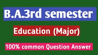 BA3rd semester Important Topic sociology MinorAssamese medium 100 common Question Answer degree [upl. by Arodnap]