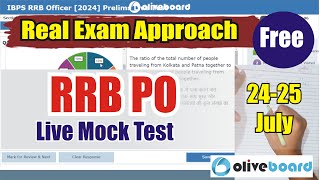 🎯Oliveboard RRB PO Live Mock Test 📚  2425 July  How to Attempt Mock rrbpo2024 oliveboard [upl. by Teirtza]