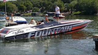 Lake of the Ozarks Shootout 2017  Beautiful Boats at the Docks Captain Rons [upl. by Biddick]