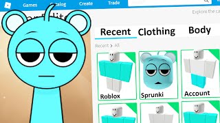 MAKING SPRUNKI SKY a ROBLOX ACCOUNT [upl. by Soulier]