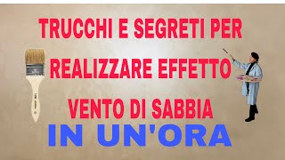 Incredibile tecnica come fare il vento di sabbia trucco tutto quello che non ti diranno mai [upl. by Eileme]