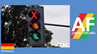 4K Signalbau Huber Traffic Light with Bulb failure [upl. by Iman]