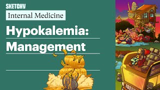 Hypokalemia Management Internal Medicine  Sketchy Medical [upl. by Hairacaz]