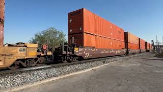 Union Pacific Intermodal switching on to the Carrizozo Sub at El Paso [upl. by River]