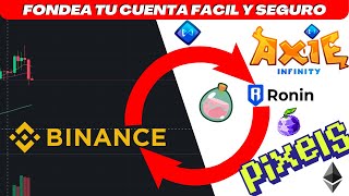 Como DEPOSITAR dinero de BINANCE a RONIN RAPIDO [upl. by Adebayo]