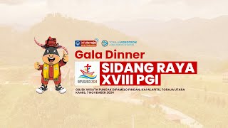 🔴 LIVE GALA DINNER SIDANG RAYA XVIII PGI [upl. by Asylla463]