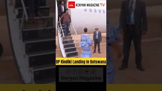 Kenyas Deputy President Kithure Kindiki landing in Botswana [upl. by Easton728]