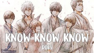 Know Know Know  Gintama OP17 Full Lyrics [upl. by Neehsuan943]