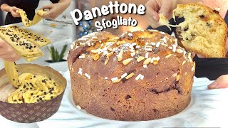 PANETTONE SFOGLIATO con sfogliatura facile e veloce di TUTTI A TAVOLA [upl. by Bancroft]