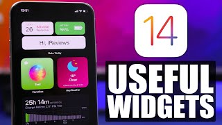 iOS 14  Top 10 USEFUL Home Screen Widgets [upl. by Ilahtan]