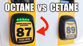 Octane vs Cetane Number  Gas vs Diesel [upl. by Esinehc803]