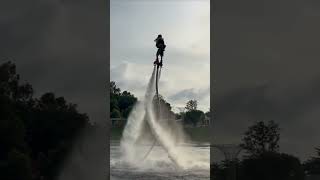 Best flyboarding sport in dubai love flyboarding flyboardshow flyingbeast flyover wingboard [upl. by Alsi468]