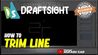 Draftsight How To Trim Line [upl. by Yerdua]