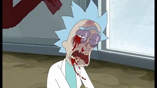 Rick gets killed by Bigfoot  Rick and Morty S7E9 [upl. by Ev]