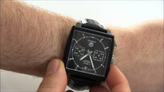 TAG Heuer Monaco Calibre 12 ACM Limited Edition Black Watch Review [upl. by Dibbell592]