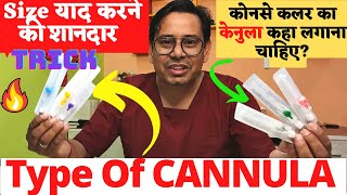 IV Cannula के प्रकार सभी तरह के IV Cannula के बारे में जाने  Colors and Mnemonics [upl. by Yewed]