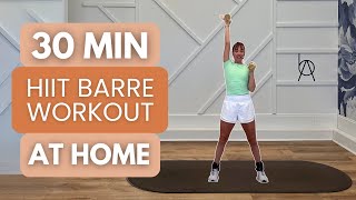 30 Minute AT HOME Barre Calorie Burning Workout 🔥 INTENSE [upl. by Nide]