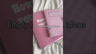 Empty notebook ideas💡🫧part2 lilithhxaestheticviraltrending fypシemptynotebooksideas [upl. by Mallorie7]