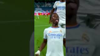 Camavinga Debut Goal Celebration for Real Madrid [upl. by Adnav]