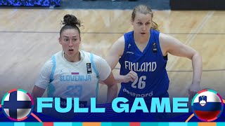 Finland v Slovenia  Full Basketball Game  FIBA Womens EuroBasket 2025 Qualifiers [upl. by Weintrob]