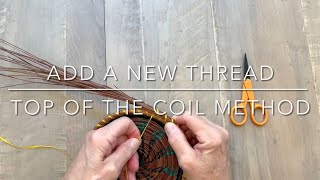 Top of the coil method to tie on a new thread [upl. by Akenet]