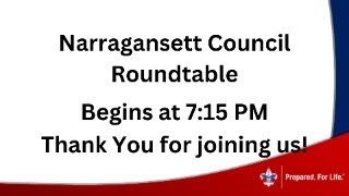 Narragansett Council  October Roundtable 2024 [upl. by Flossy]