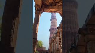 The Qutub Minar View Construction on this sandstone minaret was begun in 1192 [upl. by Clementis198]